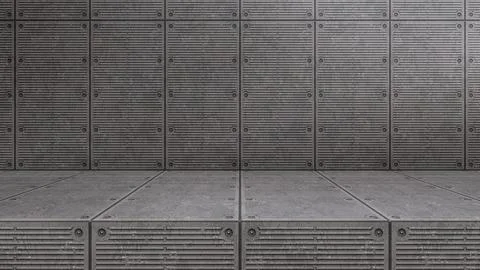 Empty modern studio table room background, product display with copy space for Illustrazione stock