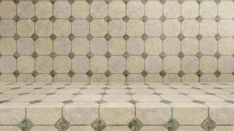 Empty modern studio table room background, product display with copy space for Illustrazione stock