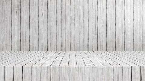Empty modern studio table room background, product display with copy space... Foto stock