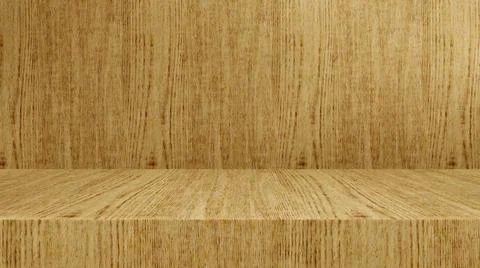 Empty modern studio table room background, product display with copy space... Foto stock
