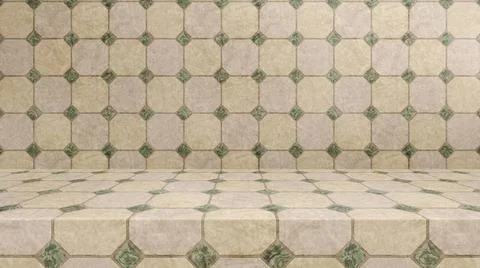 Empty modern studio table room background, product display with copy space... Foto stock