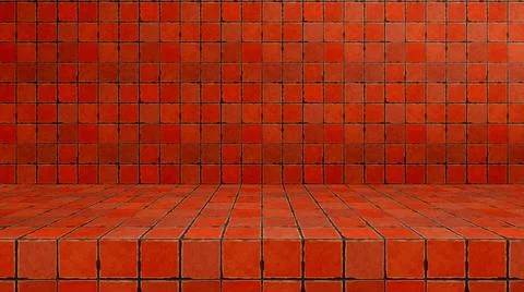 Empty modern studio table room background, product display with copy space... Foto stock