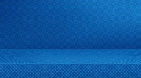 Empty modern studio table room background, product display with copy space... Stock Photos