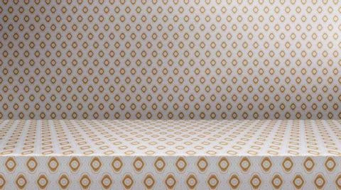Empty modern studio table room background, product display with copy space... Foto stock