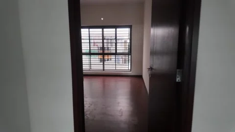 Empty Modern Villa in Planned Residential Layout with Developing Infrastructure Stock Footage 334527091