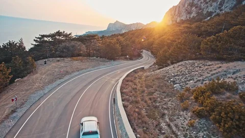 Empty mountain road Video stock 83549410