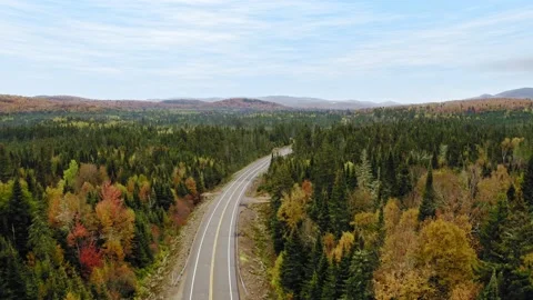 Empty mountain road Stock Footage 231364275