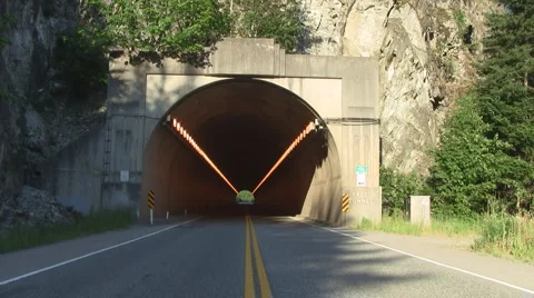 Empty Mountain Tunnel  Stock-Footage 991896