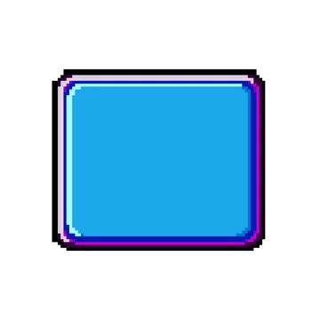 Empty mouse pad pixel art vector illustration Illustrazione stock