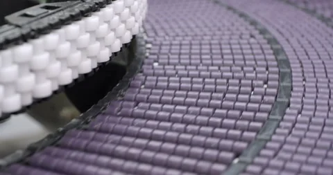 Empty moving conveyor belt Stock Footage 263350522
