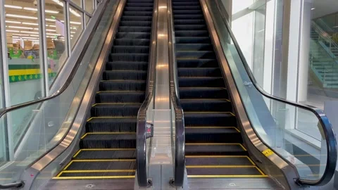 Empty moving escalator Stock-Footage 233744634