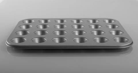 Empty muffins molds Foto stock