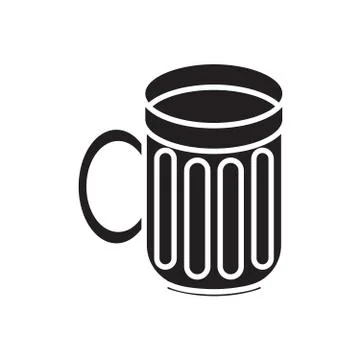 Empty mug for beer Stock Illustration