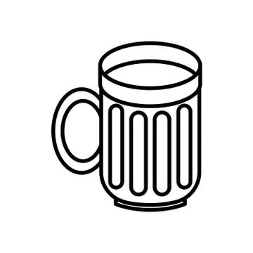 Empty mug for beer Stock Illustration