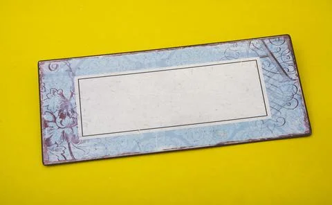 Empty name plate with copy space Stock Photos