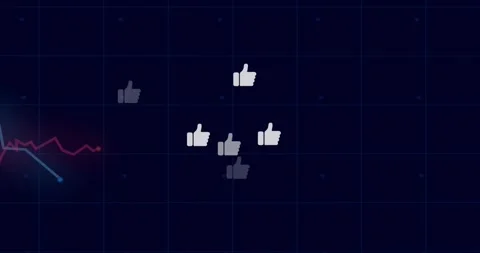 Empty navy grid starting like icons forming cluster nudging then dispersing Stock Footage 321783304