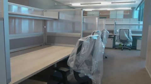 Empty new office Stock Footage 77235565