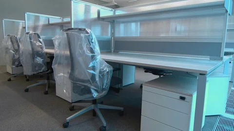Empty new office Stock-Footage 77235587