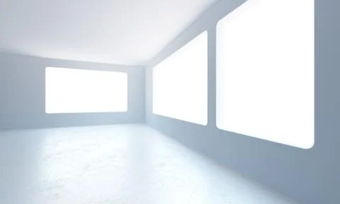 Empty new office room Stock Illustration