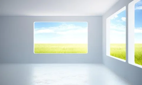 Empty new office room Stock Illustration