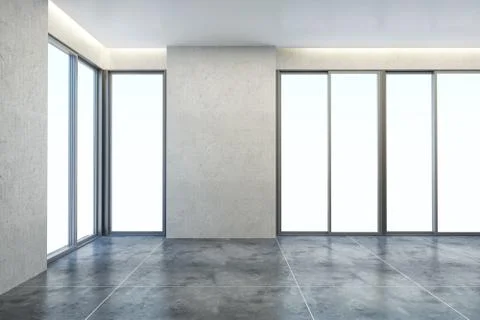 Empty new office room Stock Illustration