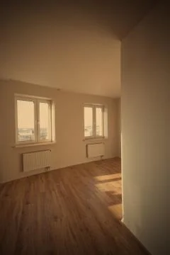 Empty new room with window Stock Photos