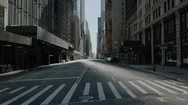 Empty New York City Streets Midtown During Covid-19 Pandemic Stock Footage