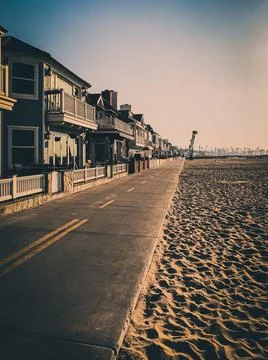 Empty Newport Beach Stock Photos
