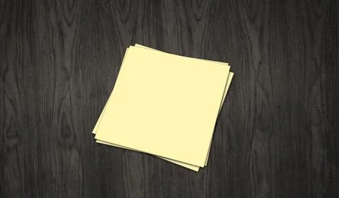 Empty Note Pad on wood background Stock Photos