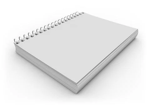 Empty notebook Stock Illustration