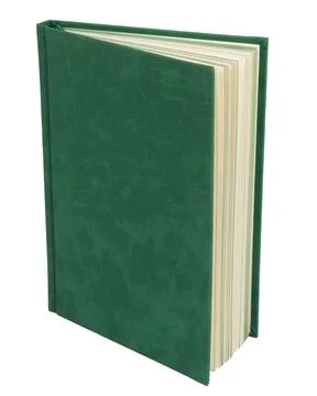 Empty notebook office isolated on white background Stock Photos