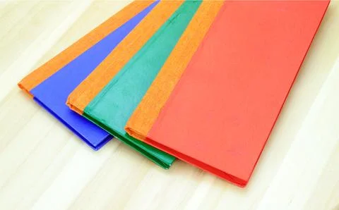 Empty notepad on wooden surface Stock Photos