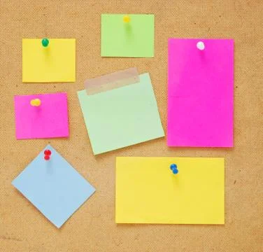 Empty notes Stock Photos