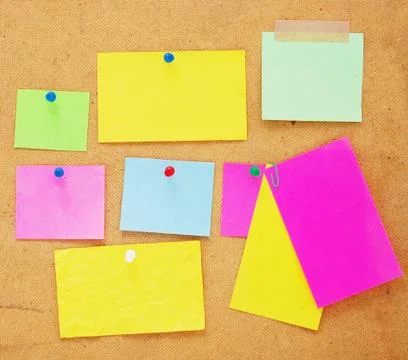 Empty notes Stock Photos