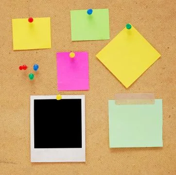 Empty notes Foto stock