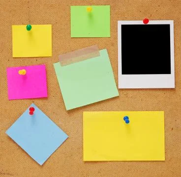 Empty notes Stock Photos