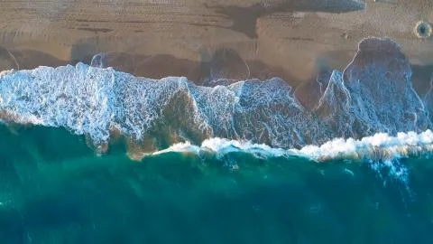 Empty Ocean View from above Foto stock