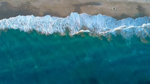 Empty Ocean View from above Stock Photos