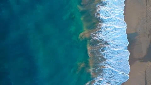 Empty Ocean View from above Stock Photos