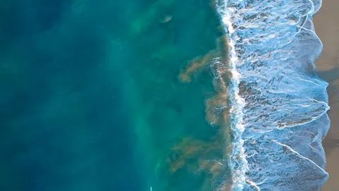 Empty Ocean View from above Stock Photos