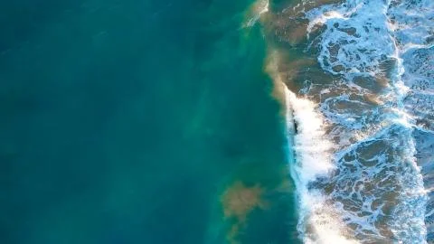 Empty Ocean View from above Stock Photos