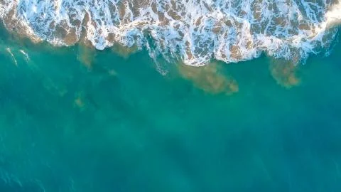 Empty Ocean View from above Stock Photos