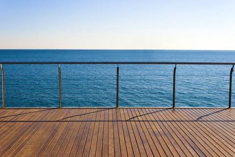 Empty ocean viewpoint Stock Photos