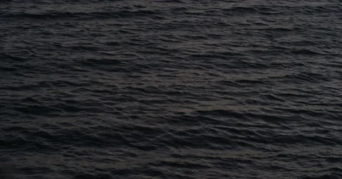 Empty Ocean Water Rippling at Sunset Red Epic 5K Stock-Footage 69185671