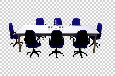Empty office armschairs and table Illustrazione stock