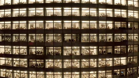Empty Office Building Enterprise 4K Stock Footage 139474668