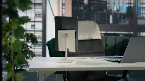 Empty office for business work environment with modern furniture Stock Photos