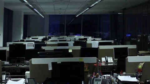 Empty office Видео 77046864