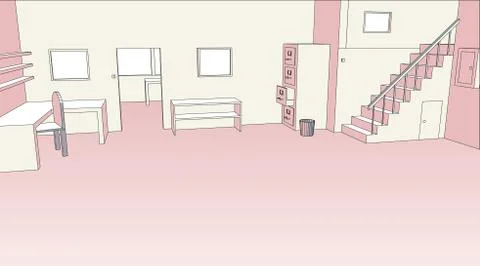 Empty office Stock Illustration