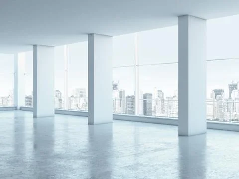 Empty office interior Illustration